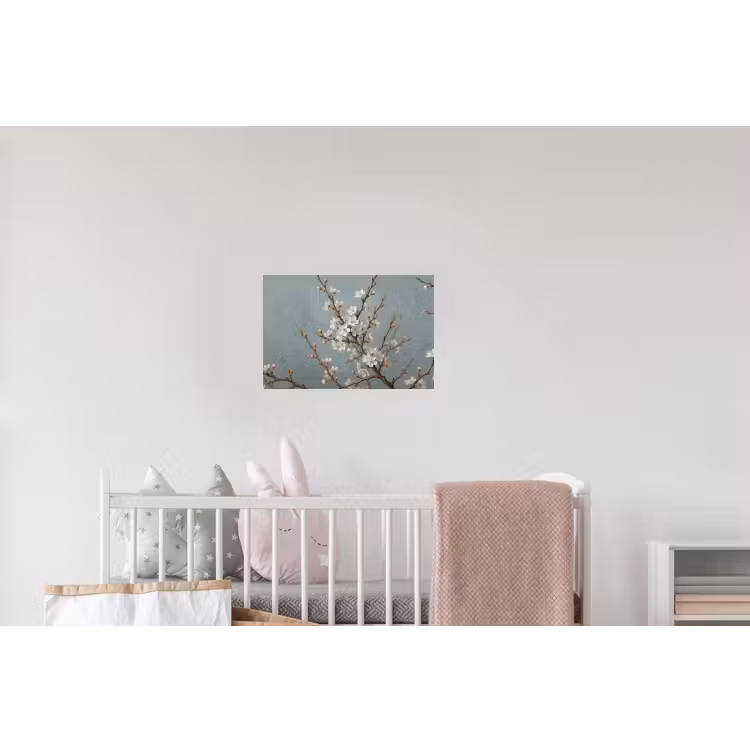 Botanisch - Stilleven - Blauw Muursticker klein -kinderkamer