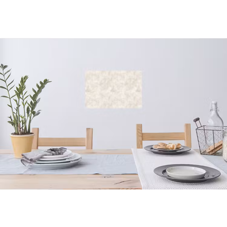 Crèmebeige - Marmer - Aders Muursticker klein 286 -eettafel
