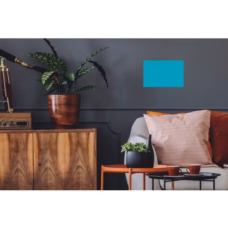 Deep - Turquoise - Turkoois Muursticker klein 286 -kamerbank