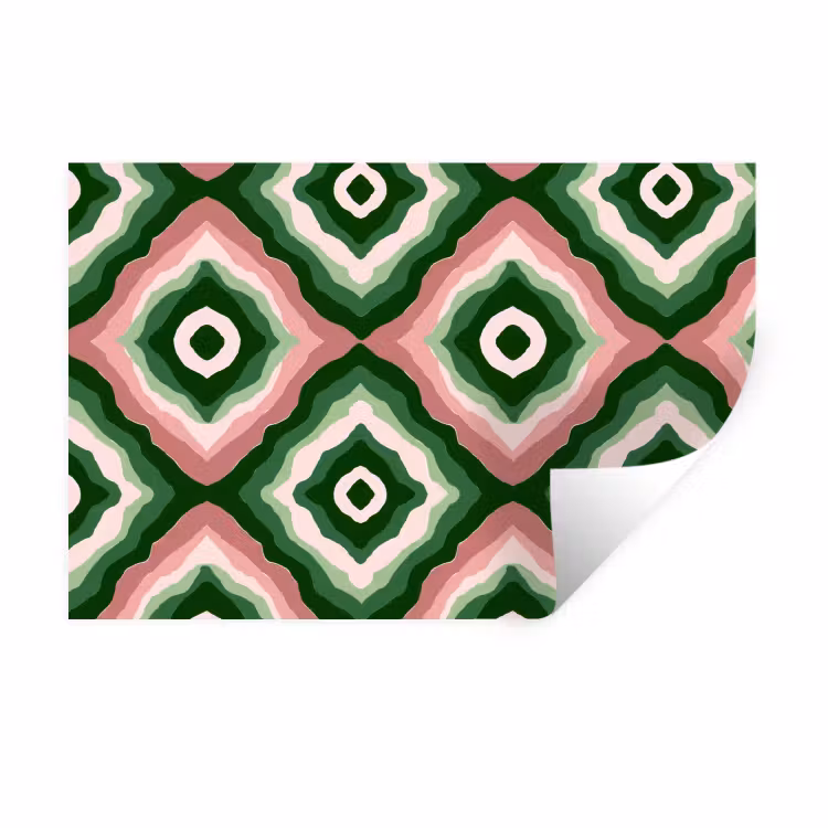 Ontwerp - Organisch - Kleurrijk Muursticker klein 286 -3d