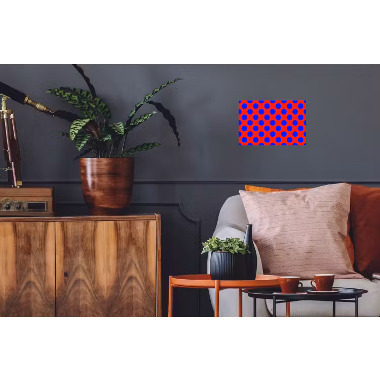 Dots - Klassiek - Rood Muursticker klein 286 -kamerbank