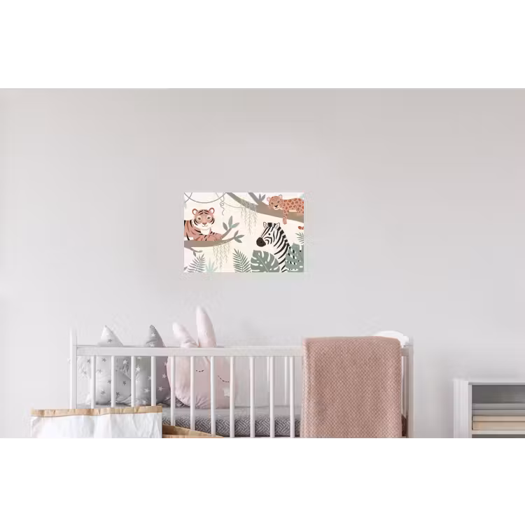 Jungle - Rustiek - Pastel Muursticker klein -kinderkamer