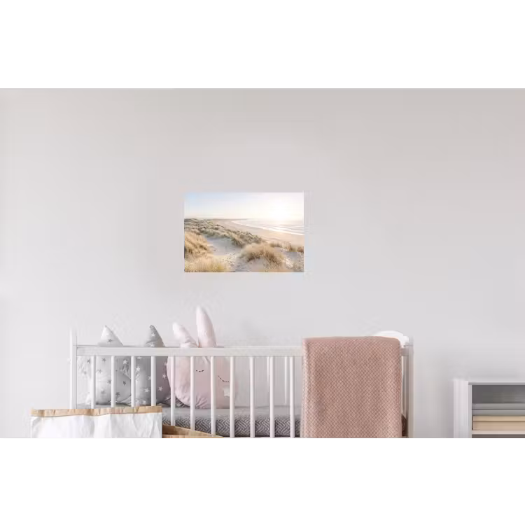 Duinen - Strand - Beige Muursticker klein -kinderkamer
