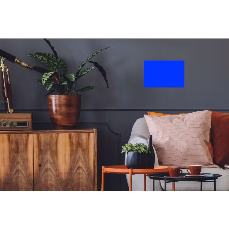 Electric - Blue - Blauw Muursticker klein 286 -kamerbank