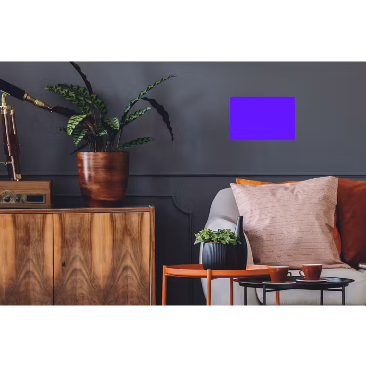 Electric - Indigo - Paars Muursticker klein 286 -kamerbank