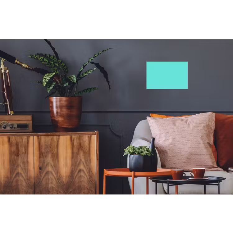 Electric - Cyan - Turkoois Muursticker klein 286 -kamerbank