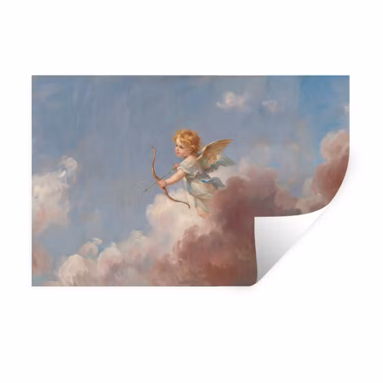 Engel - Pijl en boog - Mythologie - Klassiek Muursticker klein -3d
