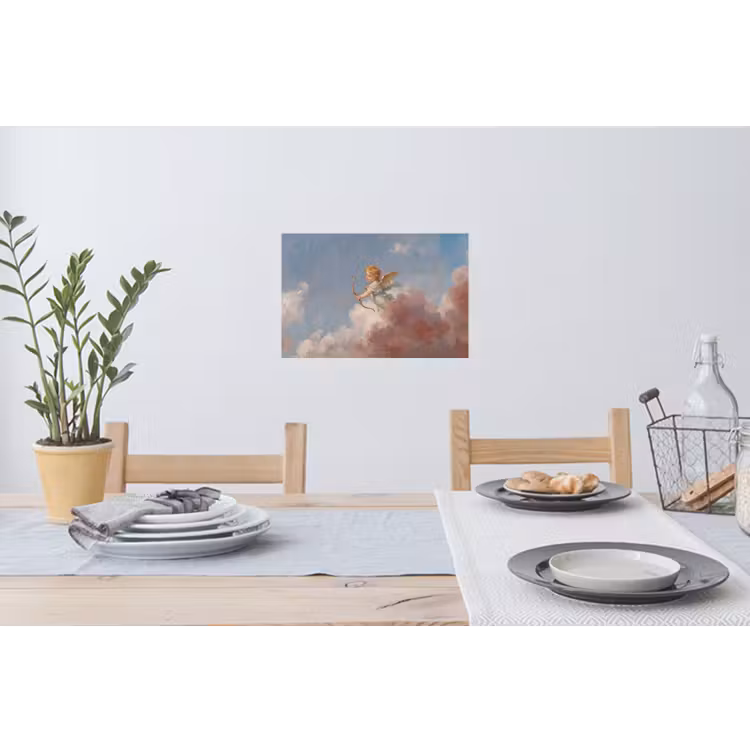 Engel - Pijl en boog - Mythologie - Klassiek Muursticker klein -eettafel