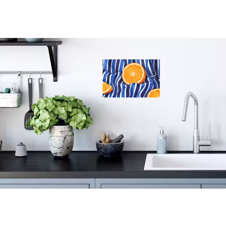 Wandtattoo – Essen – Obst – Orange - Eten - Fruit - Oranje Muursticker klein