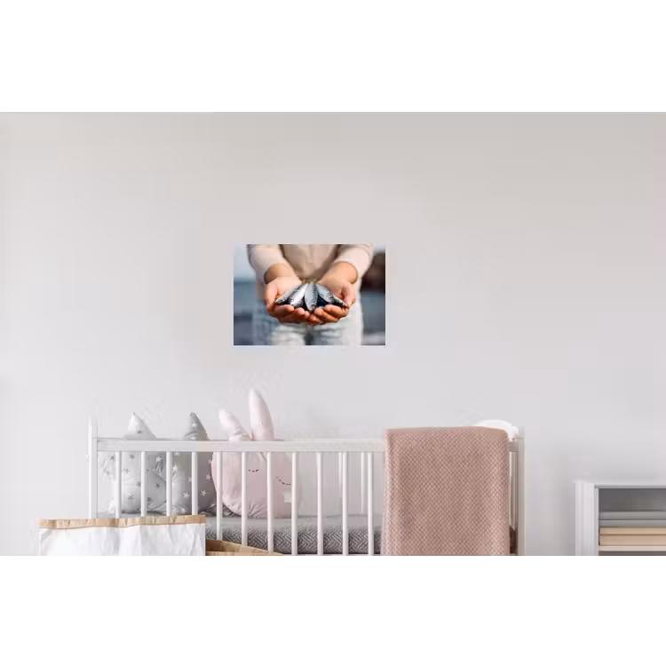 Wandtattoo – Fisch – Hände – Natur - Vis - Handen - Natuur Muursticker klein