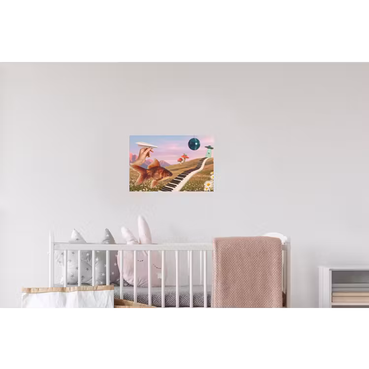 Wandtattoo – Fisch – Natur – Abstrakt - Vis - Natuur - Abstract Muursticker klein