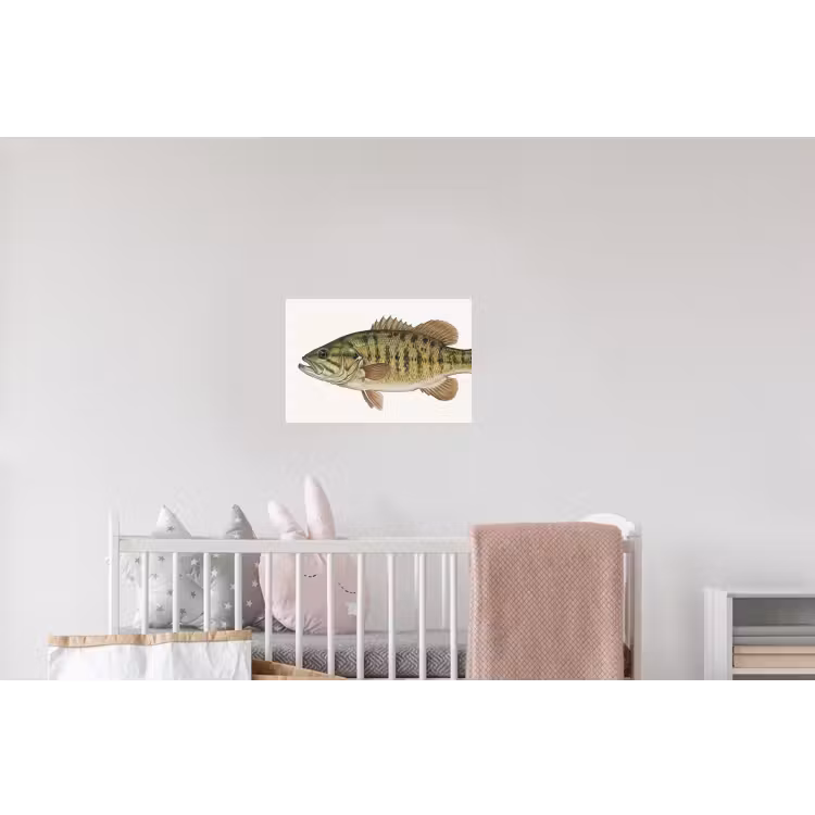Vissen - Natuur - Vintage Muursticker klein -kinderkamer