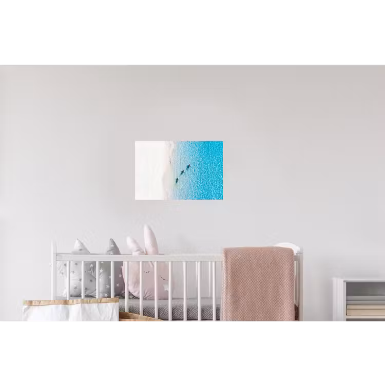 Vis - Oceaan - Strand - Turquoise - Natuur Muursticker klein -kinderkamer