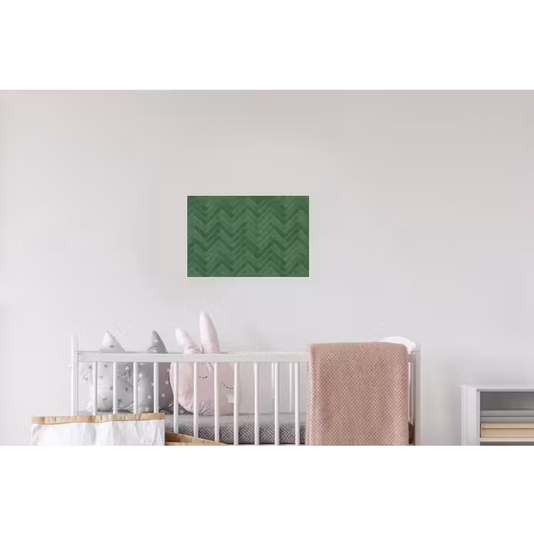 Visgraat - Wandtegel - Bosgroen Muursticker klein 286 -kinderkamer