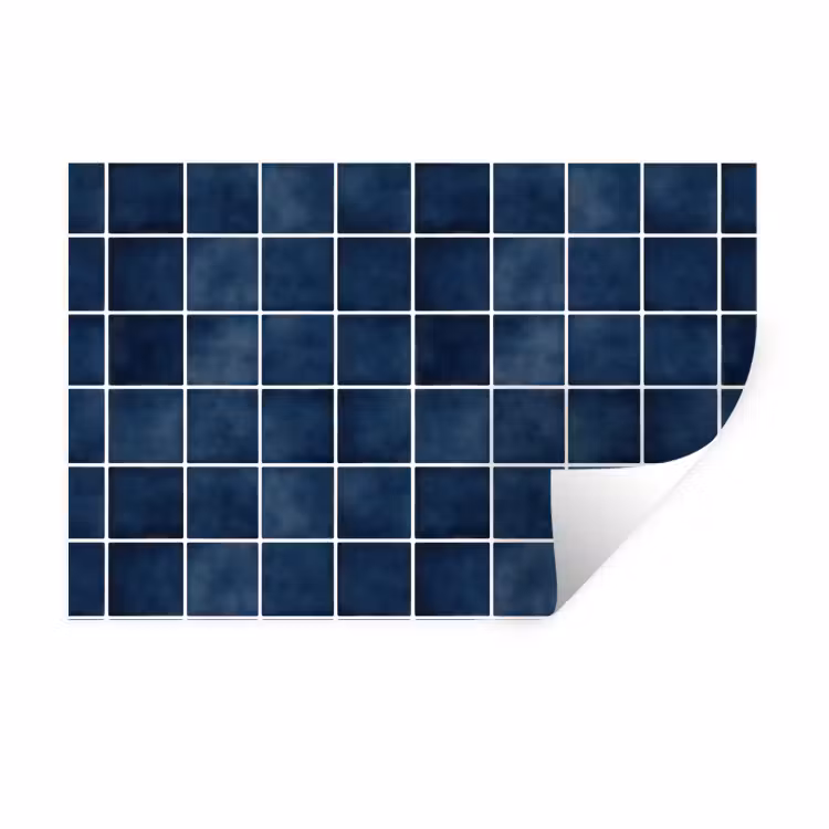 Tegel - Modern - Blauw Muursticker klein 286 -3d