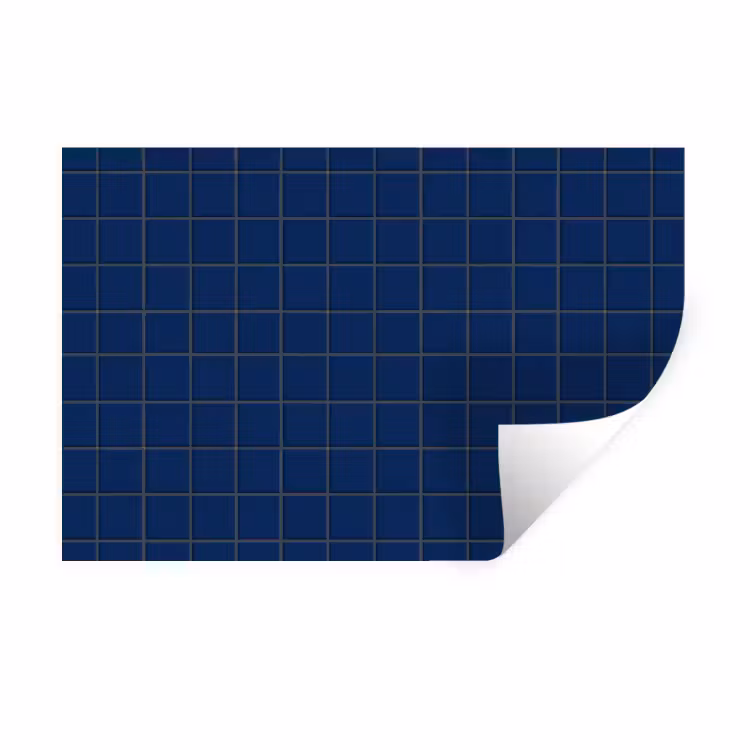 Tegel - Patroon - Blauw Muursticker klein 286 -3d