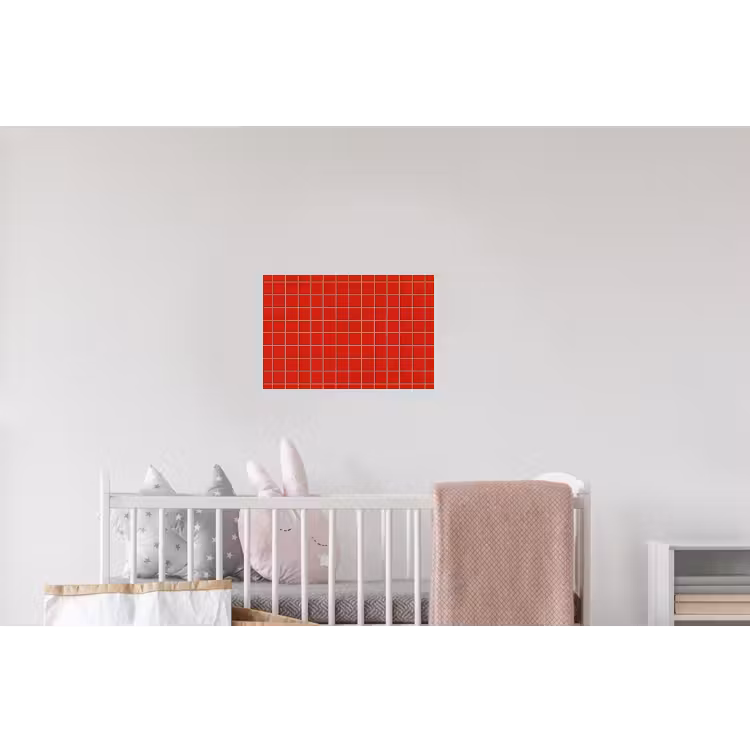 Tegel - Patroon - Kersen - Rood Muursticker klein 286 -kinderkamer