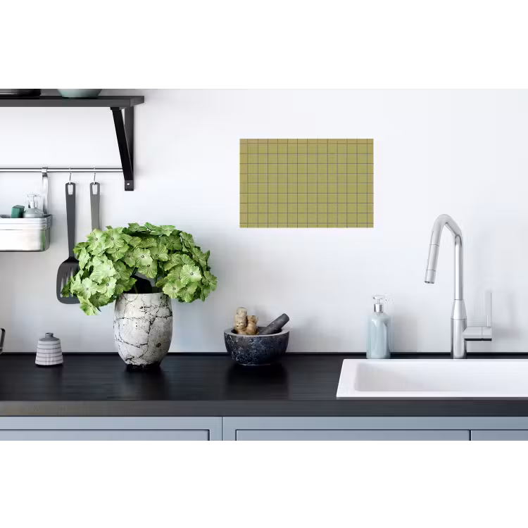 Tegel - Patroon - Olijfgroen Muursticker klein 286 -keuken