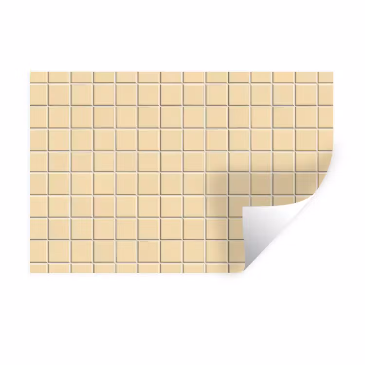 Tegels - Patroon - Crème Muursticker klein 286 -3d