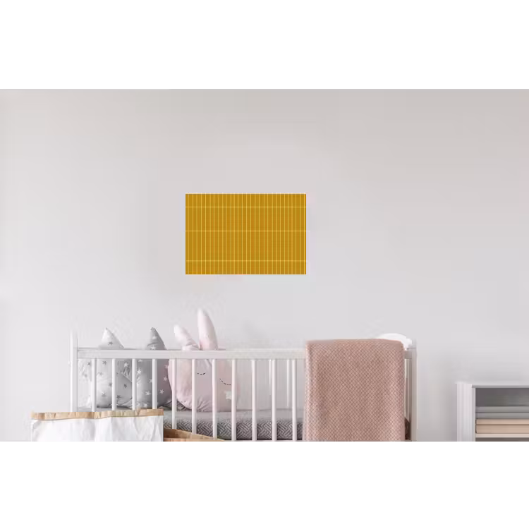 Tegels - Verticaal - Mosterdgeel Muursticker klein 286 -kinderkamer