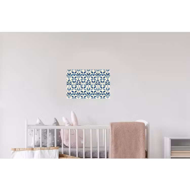 Flora - Modern - Blauw Muursticker klein 286 -kinderkamer