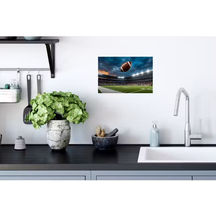 Football - Bal - Stadion - Sport Muursticker klein -keuken