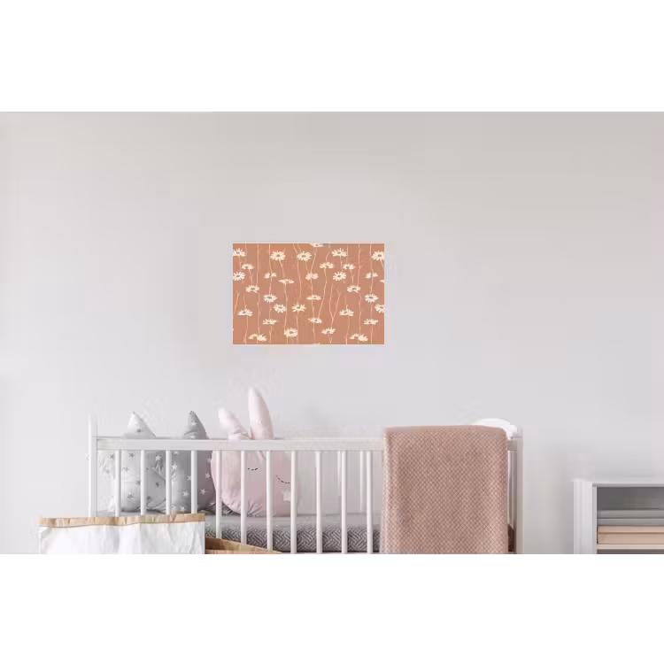 Madeliefjes - Subtiel - Terracotta Muursticker klein 286 -kinderkamer
