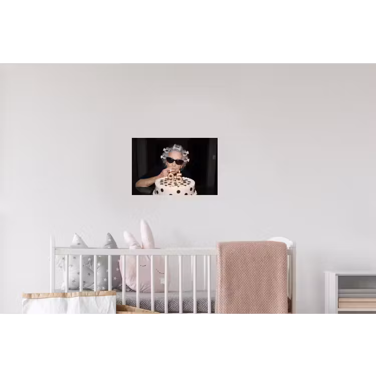 Verjaardag - Krulspeld - Oma Muursticker klein -kinderkamer