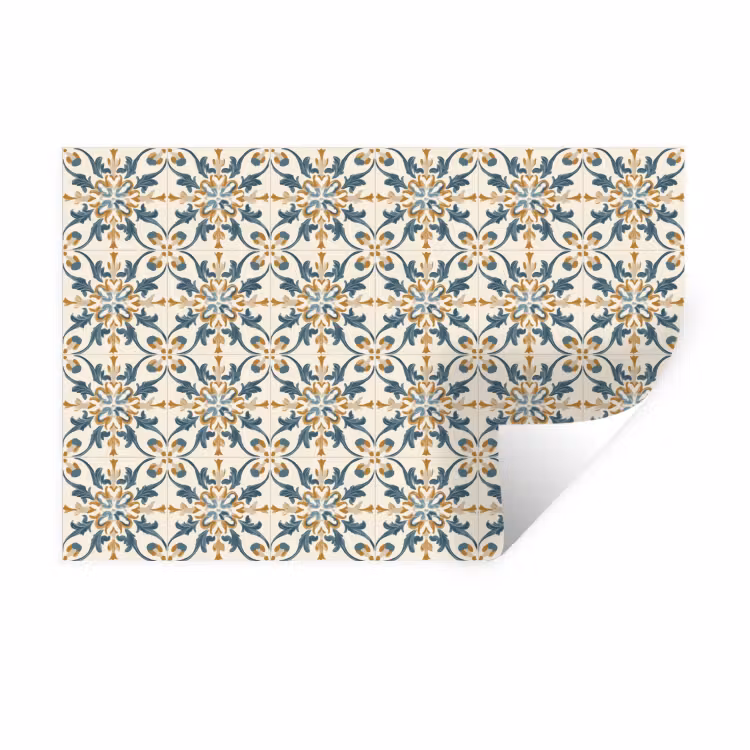 Patroon - Klassiek - Kleurrijk Muursticker klein 286 -3d