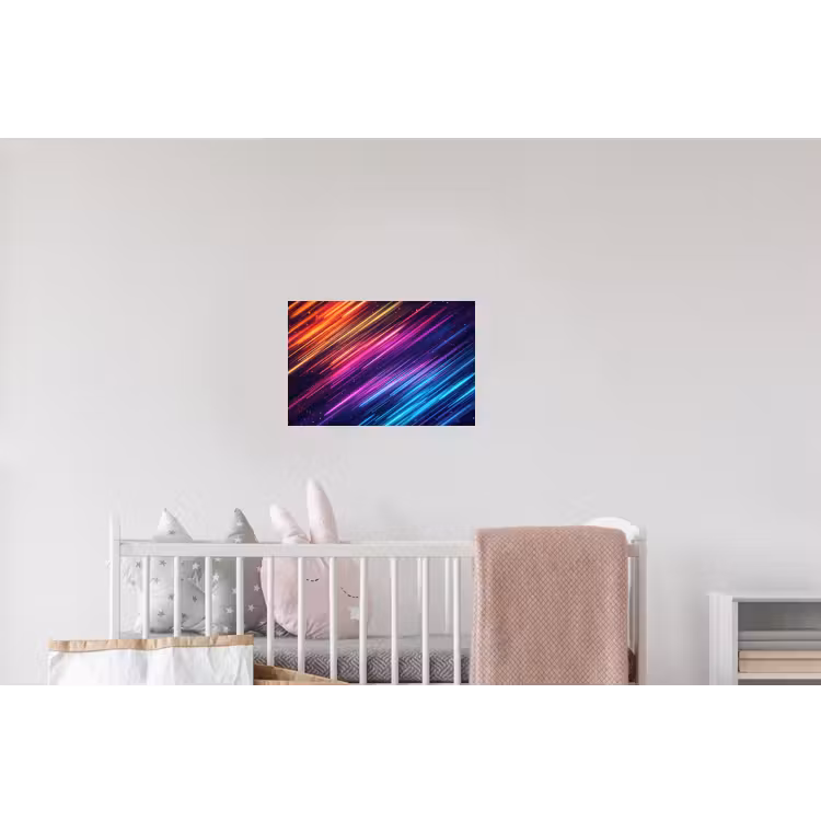 Snelheid - Kosmos - Kleurrijk Muursticker klein -kinderkamer