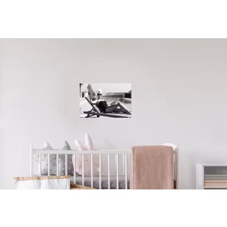 Glamour - Modern - Zwart - Wit Muursticker klein -kinderkamer