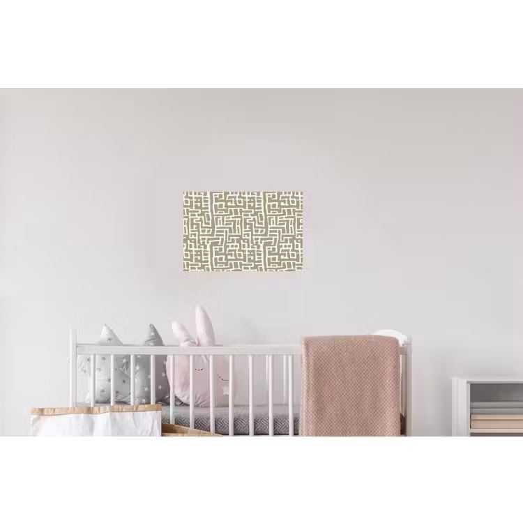 Grafisch - Patroon - Groen Muursticker klein 286 -kinderkamer