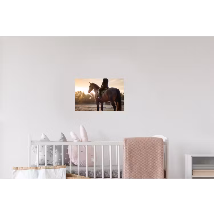 Harmonie - Ruiter - Zon Muursticker klein -kinderkamer