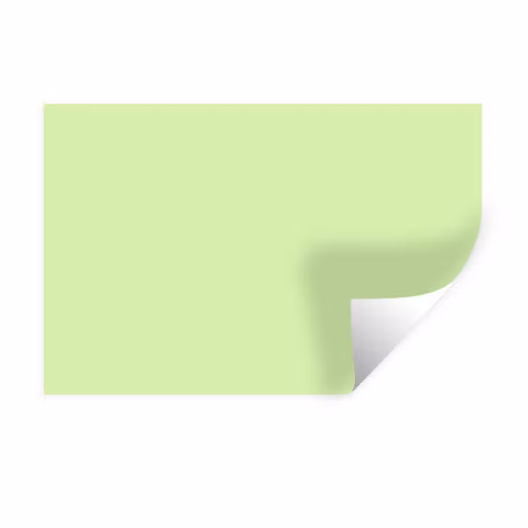 Light - Lime - Groen Muursticker klein 286 -3d