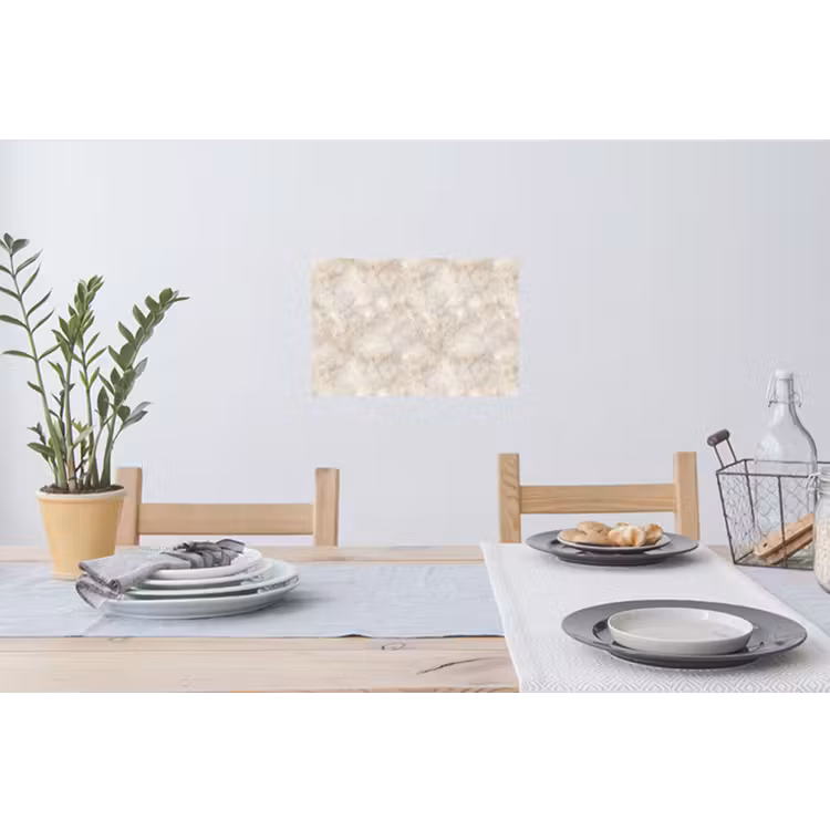 Lichtbeige - Goudbruine Nerven - Marmer Muursticker klein 286 -eettafel