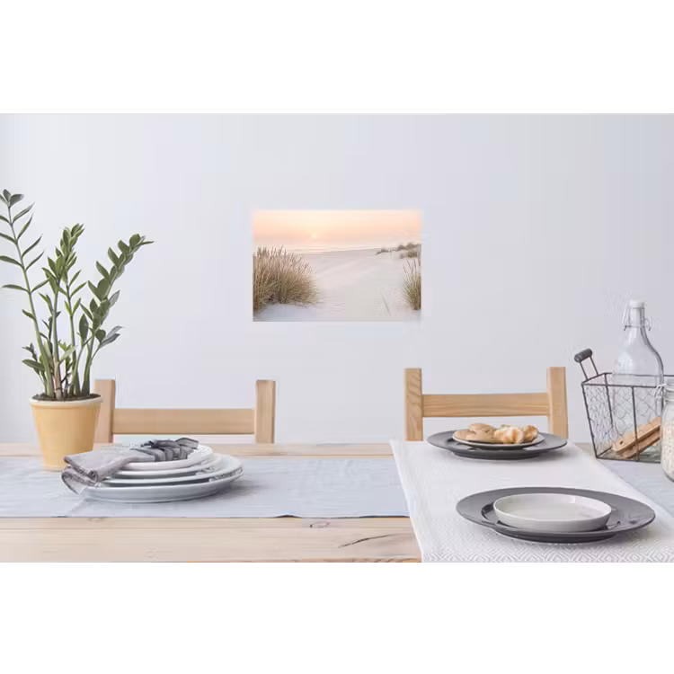 Horizon - Duinlandschap - Zand Muursticker klein -eettafel