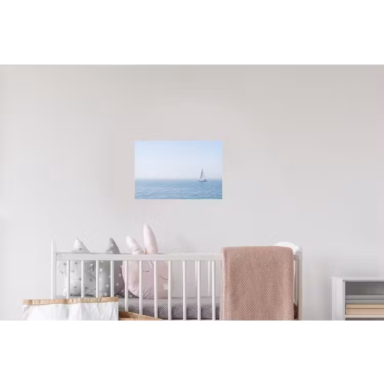 Horizon - Zeilboot - Zee Muursticker klein -kinderkamer
