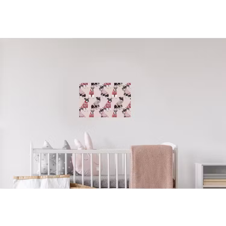 Honden - Truien - Rood Muursticker klein 286 -kinderkamer