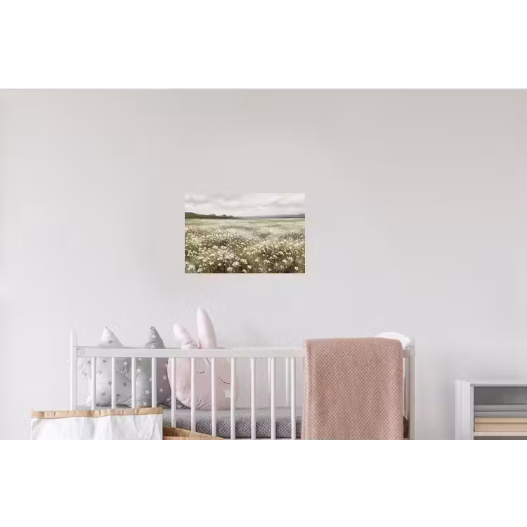 Illustratie - Landschap - Wit Muursticker klein -kinderkamer