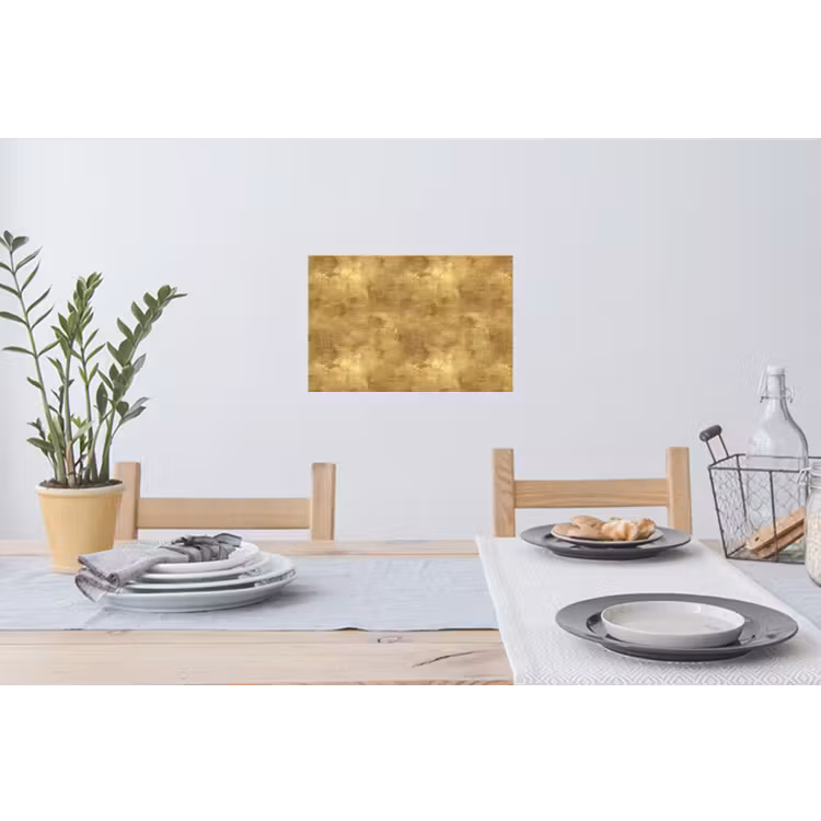 Industrieel - Textuur - Goud Muursticker klein 286 -eettafel