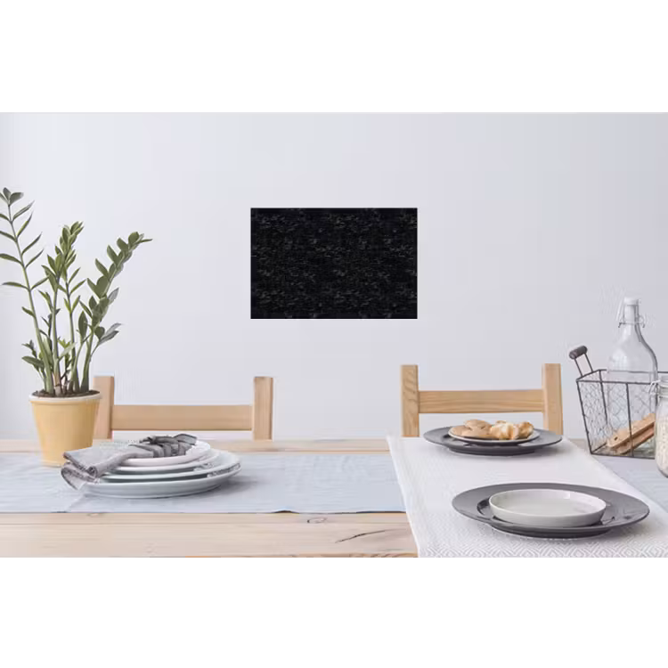 Tegels - Patroon - Marmer - Zwart Muursticker klein 286 -eettafel