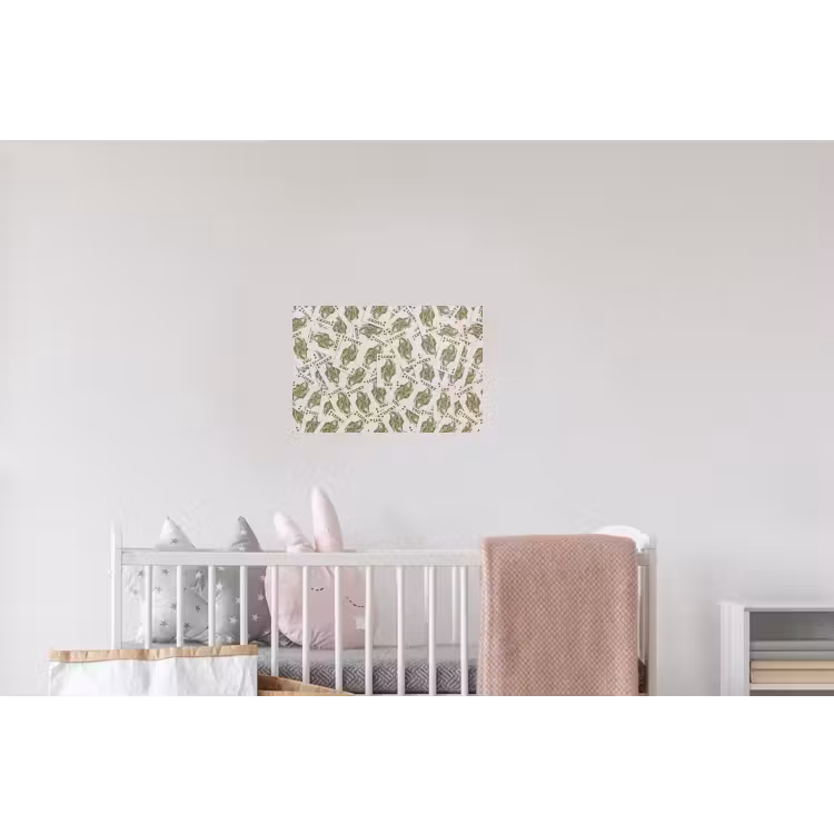 Kaarten - Koningin - Patroon - Groen - Spel Muursticker klein -kinderkamer