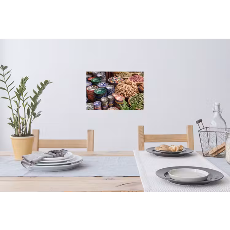 Wandtattoo – Keramik – Orientalisch – Farbenfroh - Aardewerk - Oosters - Kleurrijk Muursticker klein