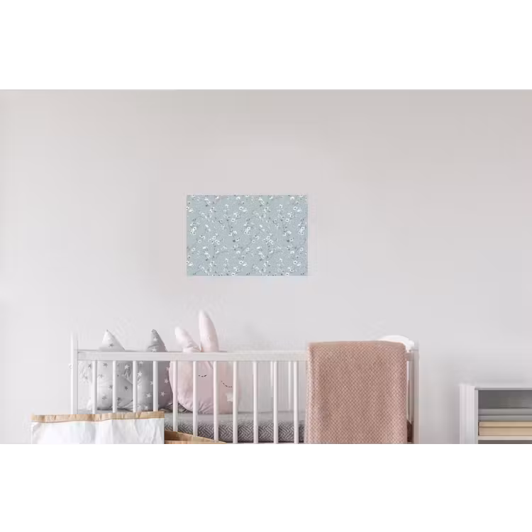 Klassiek - Bloemen - Blauw Muursticker klein 286 -kinderkamer