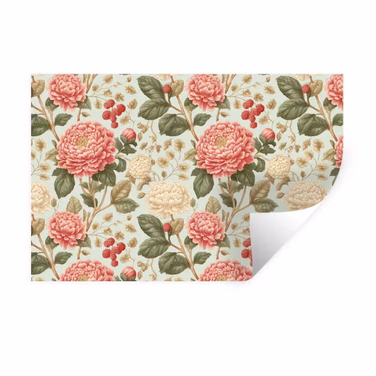 Klassiek - Botanisch - Veelkleurig Muursticker klein 286 -3d