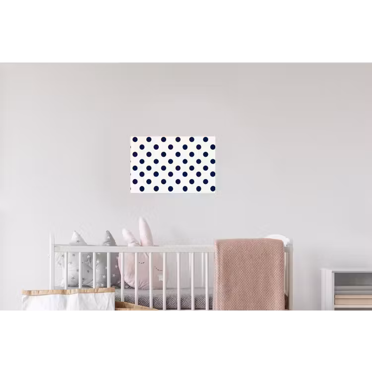 Klassiek - Stippen - Blauw Muursticker klein 286 -kinderkamer