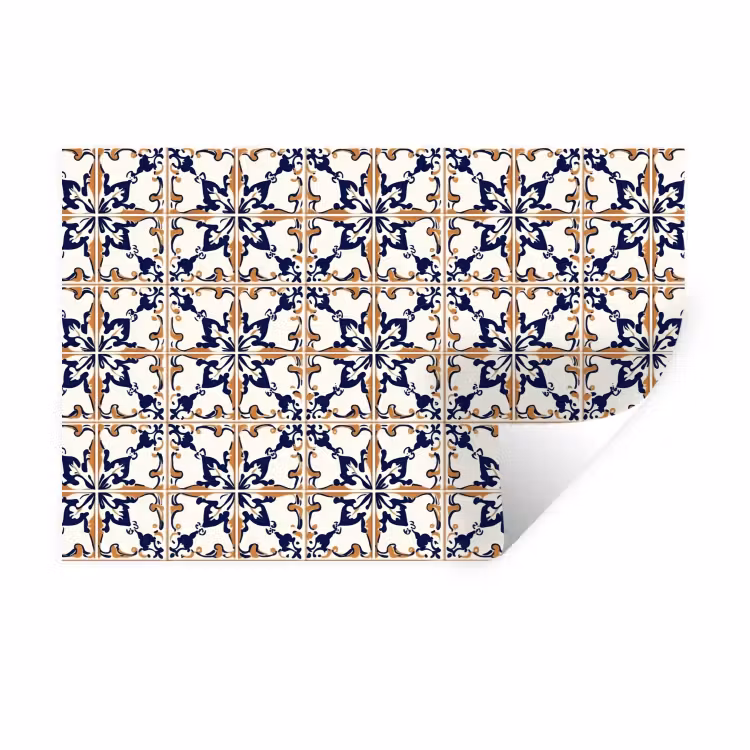 Klassiek - Patroon - Kleurrijk Muursticker klein 286 -3d