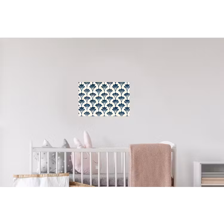 Klassiek - Motief - Blauw Muursticker klein 286 -kinderkamer