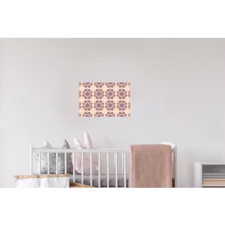 Klassiek - Patroon - Paars Muursticker klein 286 -kinderkamer