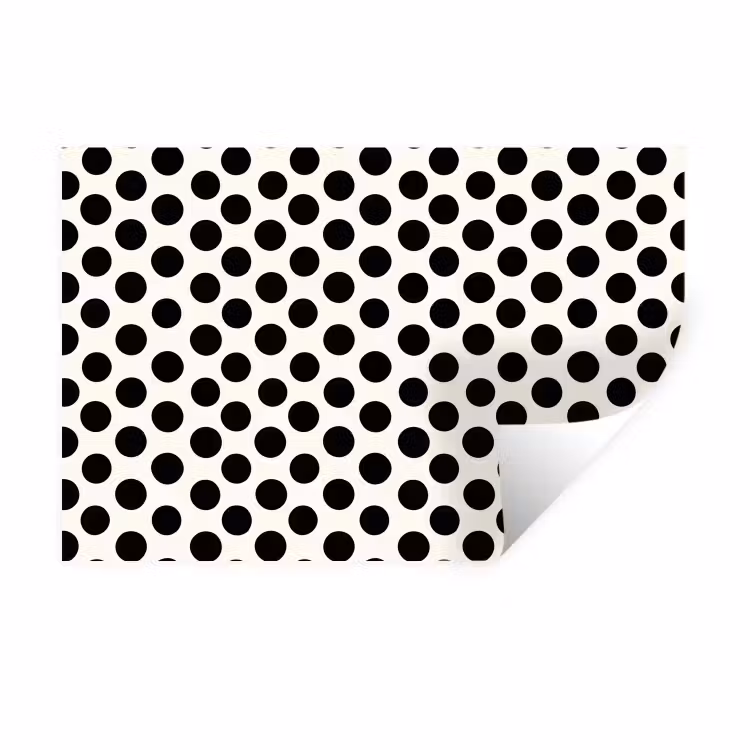 Klassiek - Stippen - Zwart Muursticker klein 286 -3d